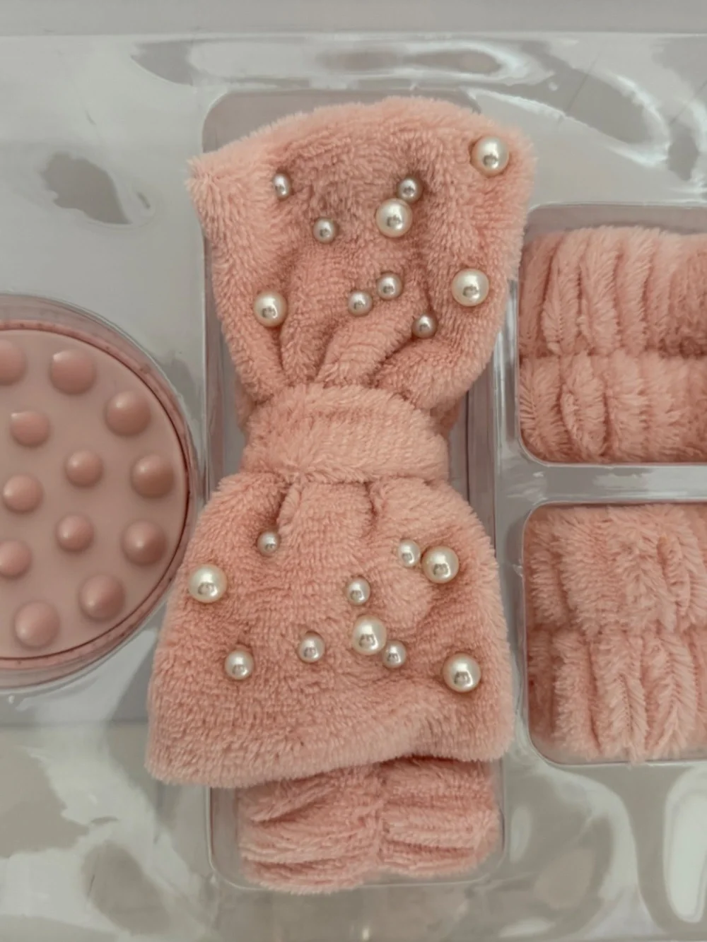 Enchante Accessories | SPA TIME COLLECTION | Headband Wristbands Scalp Scrubber